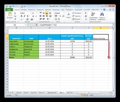 Hogyan lehet kombinálni oszlopok Excel