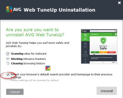 Hogyan lehet teljesen eltávolítani avg TuneUp web Windows PC-ről