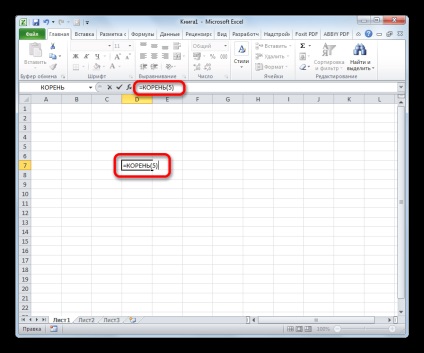 Hogyan talál gyökeret Excel
