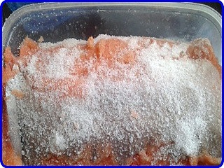 Hogyan rózsaszín lazac sóval fotó - receptek képekkel