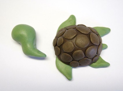 Hogyan készítsünk egy teknős gyurma