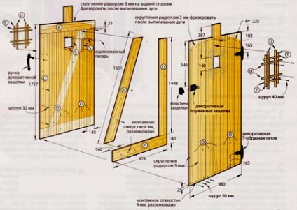 Hogyan készítsünk egy kapu az ország saját kezűleg fából, vagy hullámkarton
