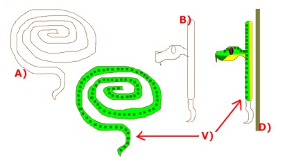 Hogyan készítsünk egy kígyó ki só tészta