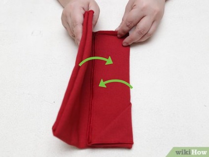 Hogyan lehet hajtani ruhával szalvéták
