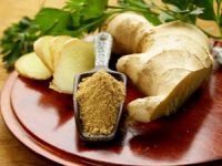 Virágok gyömbér (színes fénykép) (nő virágzás gyömbér) Virágok gyömbér (színes fénykép)