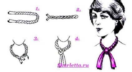 Hogyan lehet lekötni egy sálat a nyakán