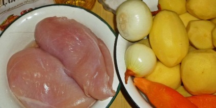 Burgonya csirke a bankban (pörkölt, keverjük készre sütjük) receptek