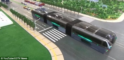 Kínai busz, a hiányzó eszközök (busz) Kínai busz, amely továbbítja autók