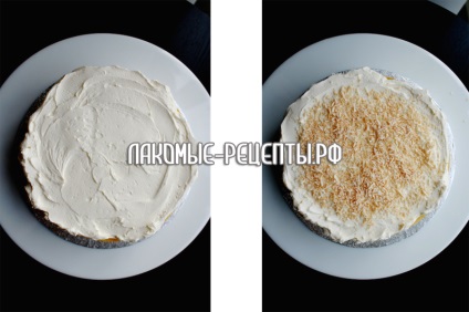 Kókuszos torta díszített krémszínű rózsák (kókusz torta krém rózsák, hogyan lehet krém rózsa tészta táska ötletek díszítő torta sütés főzés recept) Kókuszos torta díszített krémszínű rózsák