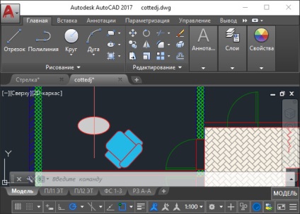 AutoCAD parancsok műszak, nyúlik, átkelés a tükör és a