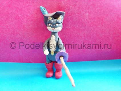Cat bakancs gyurmából (modellezés agyag) Puss in Boots a plasztikákat