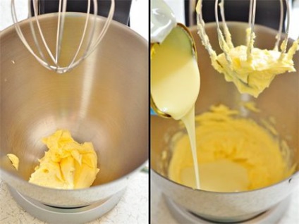Cream mézes sütemény tejszín, puding, sűrített tejjel