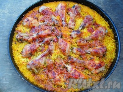 Csirkecomb rizzsel sütőben - a recept egy fotó