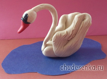 Swan gyurma (modellezés agyag) Swan készült gyurma