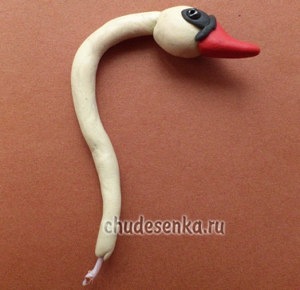 Swan gyurma (modellezés agyag) Swan készült gyurma
