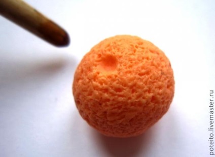 Lepim narancs polimer agyag - Fair Masters - kézzel készített, kézzel készített