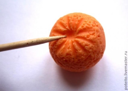 Lepim narancs polimer agyag - Fair Masters - kézzel készített, kézzel készített
