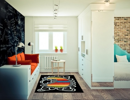 Kis- és Hruscsov örömteli sarok (sarok egy hálószobás apartman) Kis és boldog sarok Khrushev