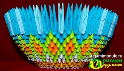 Moduláris origami áramkör kosár (kosár origami) Moduláris origami kosár áramkör