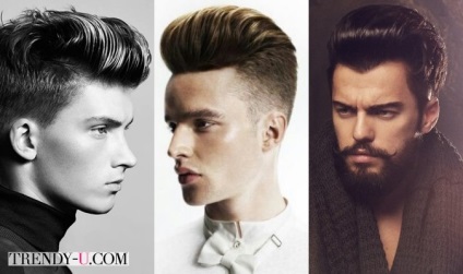 Férfi hajvágás és frizura 2014 classic és mint Elvis, trendi-u