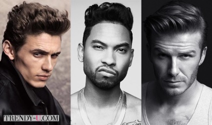 Férfi hajvágás és frizura 2014 classic és mint Elvis, trendi-u
