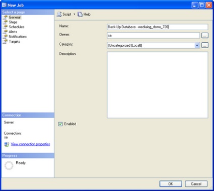 Beállítása az adatbázis backup ütemtervet 2005 Microsoft SQL Server