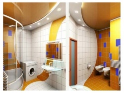 Álmennyezet a fürdőszobában - fotók, tippek, tervezés