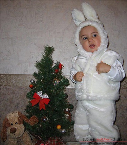 Karácsonyi jelmezek saját kezűleg, a farsangi jelmez egy fiú, hogyan kell egy ruha egy nyúl