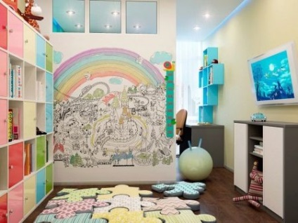 Háttérkép kisfiú szobájának (110 fotó) Hogyan válasszuk ki a falra, a választási lehetőségek kombinációját a belső