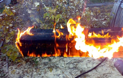 Burnt fa berendezés előnyeit, és így saját kezében (égett fa belsejében) Burnt fa berendezés előnyeit, és így saját kezében van