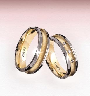 Tiamo jegygyűrű, eljegyzési gyűrűk Tiamo, Tiamo ékszerek arany, platina, a