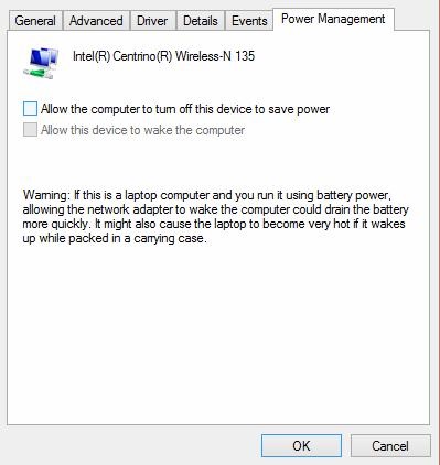 Korlátozott hozzáférés Wi-Fi a Windows 8