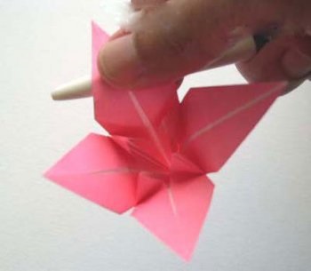 Origami Lily (pontosan) origami liliom