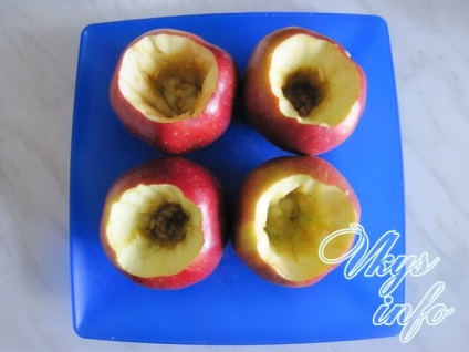 Печені яблука з сиром в духовці рецепт з фото