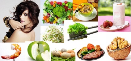 Táplálkozás hajhullás nőknél és diétás termékek