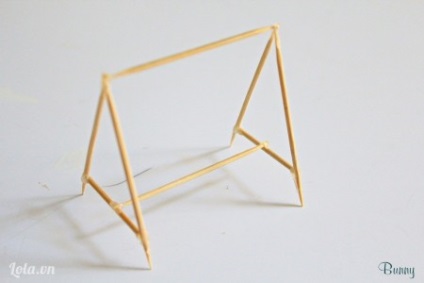 Kézműves miniatűr swing kezeddel (kézműves swing) Crafts miniatűr swing saját kezét