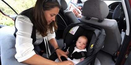Megfelelő telepítés egy gyermek autósülés az autóban