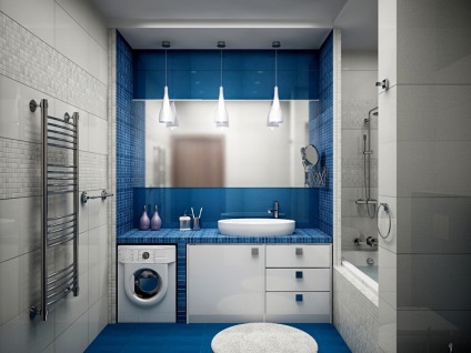 Megfelelő választás a színek a belső tér egy fürdőszoba
