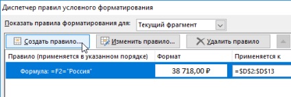 Pénzegységek átváltása a formátumban az állapot (feltétel) Pénzegységek átváltása ebben a formában a feltétel