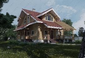 Házak tervezése az furnérfa a Moszkva és környéke