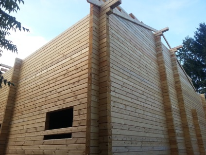 Profilos rúd a természetes nedvességet (log ház) Shaped sugár természetes nedvesség