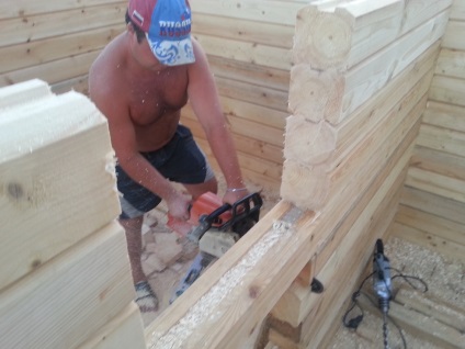 Alakú gerenda természetes páratartalom (log ház készült) Shaped sugár természetes nedvesség