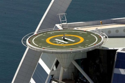 A méretei a helipad