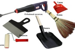 Javítás padlókiegyenlítôk eszközöket a munkát