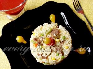 Recept rizottó zöldségek és hús
