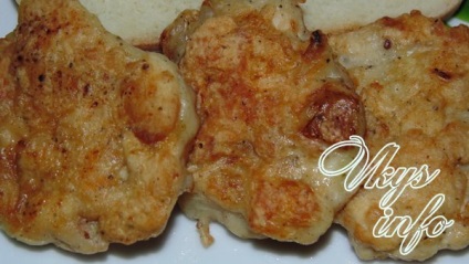 Apróra vágott csirke szelet keményítő recept fényképpel (keményítő) Apróra vágott csirke szelet keményítő recept egy fotó