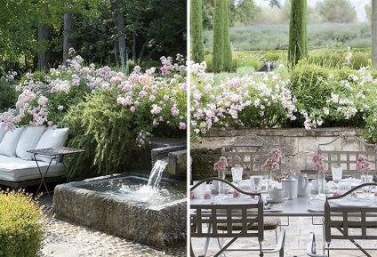 Garden stílusában Provence, egy francia kert tereprendezés fotó, Provence stílus lakberendezés