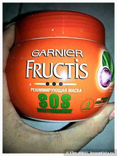 Egy sor eszközök hajápolási Garnier Fructis - SOS hasznosítás - vélemények