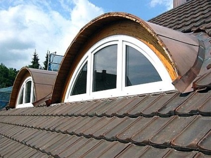 Tetőablakok a tetőn a készülék, a mérete SNP, rácsos rendszer