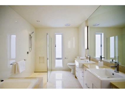 Modern felújított fürdőszobában kiválasztása és telepítése kapcsolódó berendezések, belső